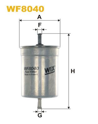 WIX FILTERS Polttoainesuodatin WF8040